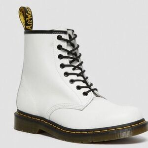 Dr. Martens 1460 Smooth White Leather 11822 Classic Lace Up Boots